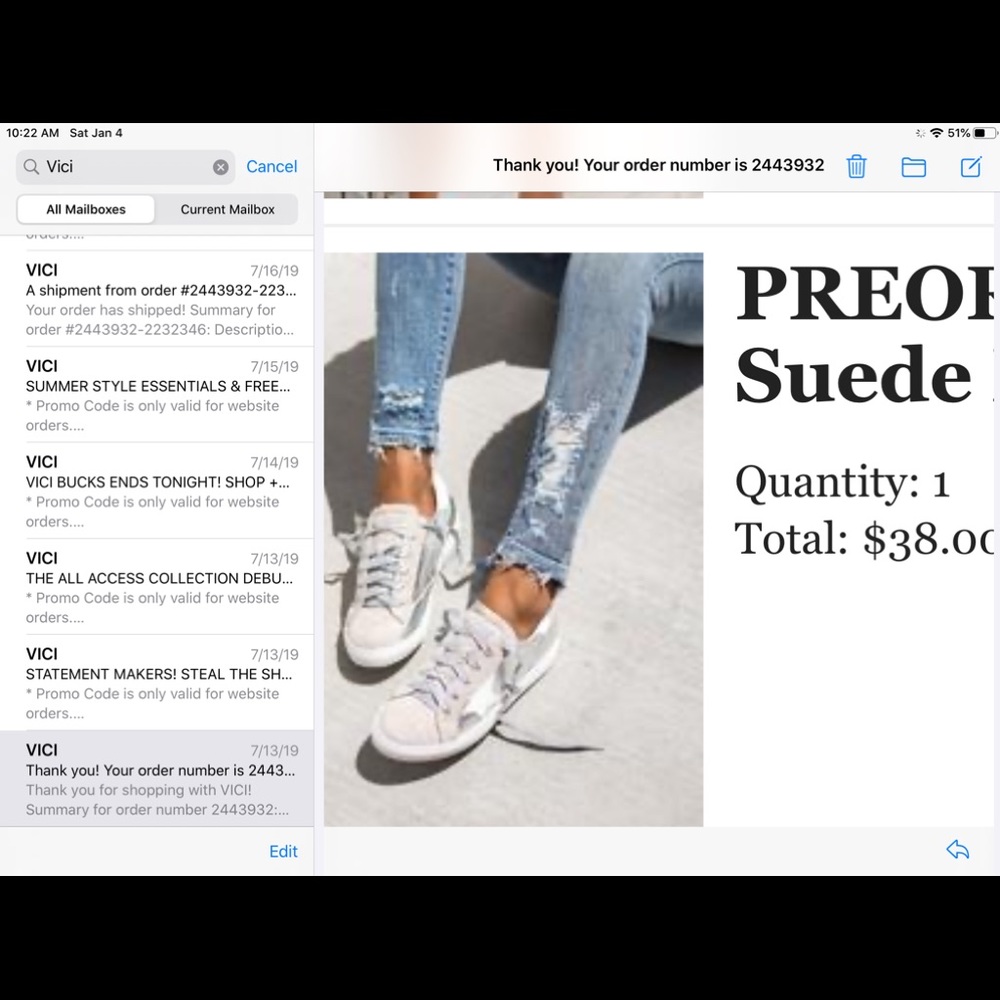 Vici Collection suede/metallic sneakers
